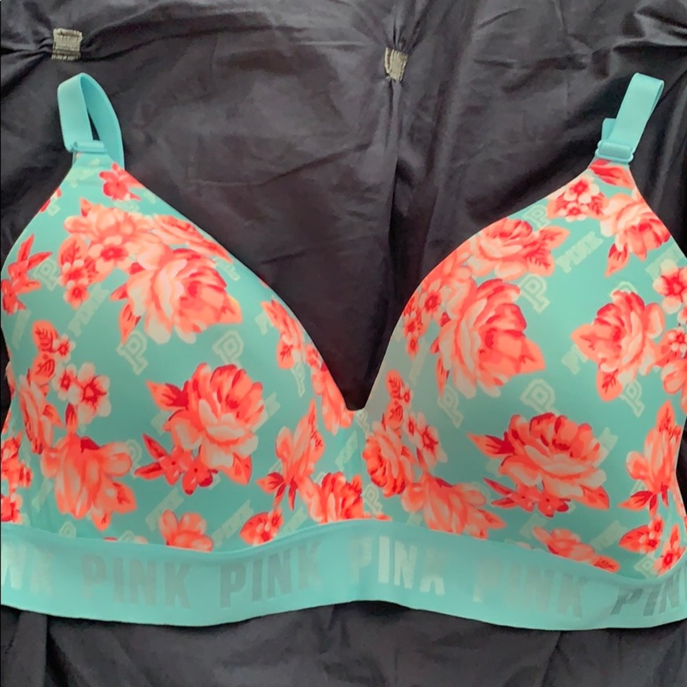 NWT PINK Flower Bra!